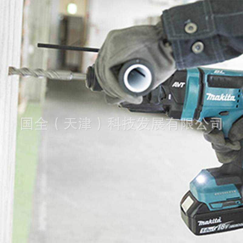 Makita牧田充电工具DHR182充电式三功能轻型电锤18V锂电无刷电机