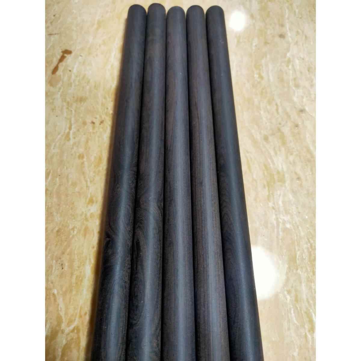 紫檀木黑檀木圆棒圆棒木棒圆头材料笔筒材料红木材料定制圆棒