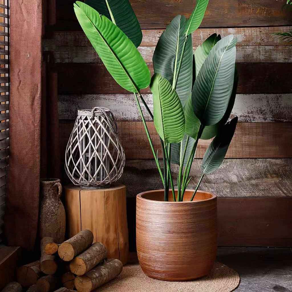 摆件客厅别墅庭院大北欧花盆现代陶瓷落地花瓶大口径干花仿真花,家居饰品,花瓶,淘宝优惠券,粉丝福利购,淘宝优惠卷