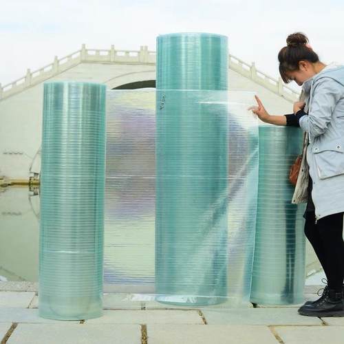 整卷阳光板采光板透明耐力板树脂纤维塑料板房大棚雨棚玻璃瓦平板