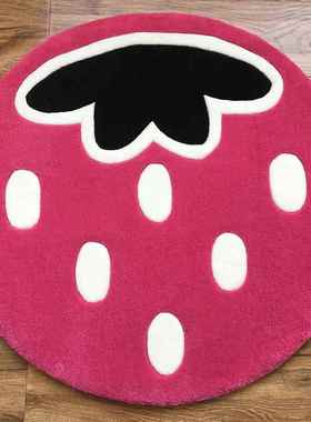 高档时尚复古牌装i饰圆地毯工手腈纶tuftng卧室书房潮电脑椅垫免