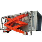 处理量30t垃圾处理站 小型垃圾站压缩箱 6方水平垃圾压缩处理设备