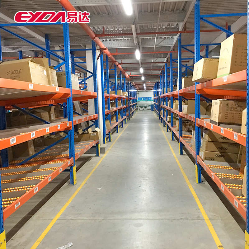 货架式式滑动置流利流利条物料 滚轮仓库货架厂家先进先出架