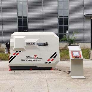 永机拓7号曲线调直数控弯箍大双线钢筋弯707曲型切断机弯箍厂机家