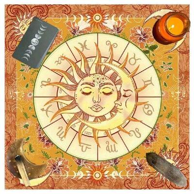 50x50/60x60/75x75cm Tarot Tablecloth Mat Divinations Table