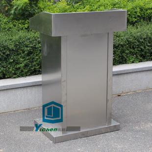 包邮 演讲台物业发言台不锈钢前台迎宾台接待台检票台影院咨询台