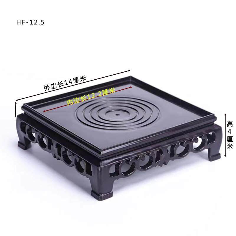 长方形圆形塑料底座花瓶花盆托盘摆件架子多肉盆奇石鱼缸酒瓶底座