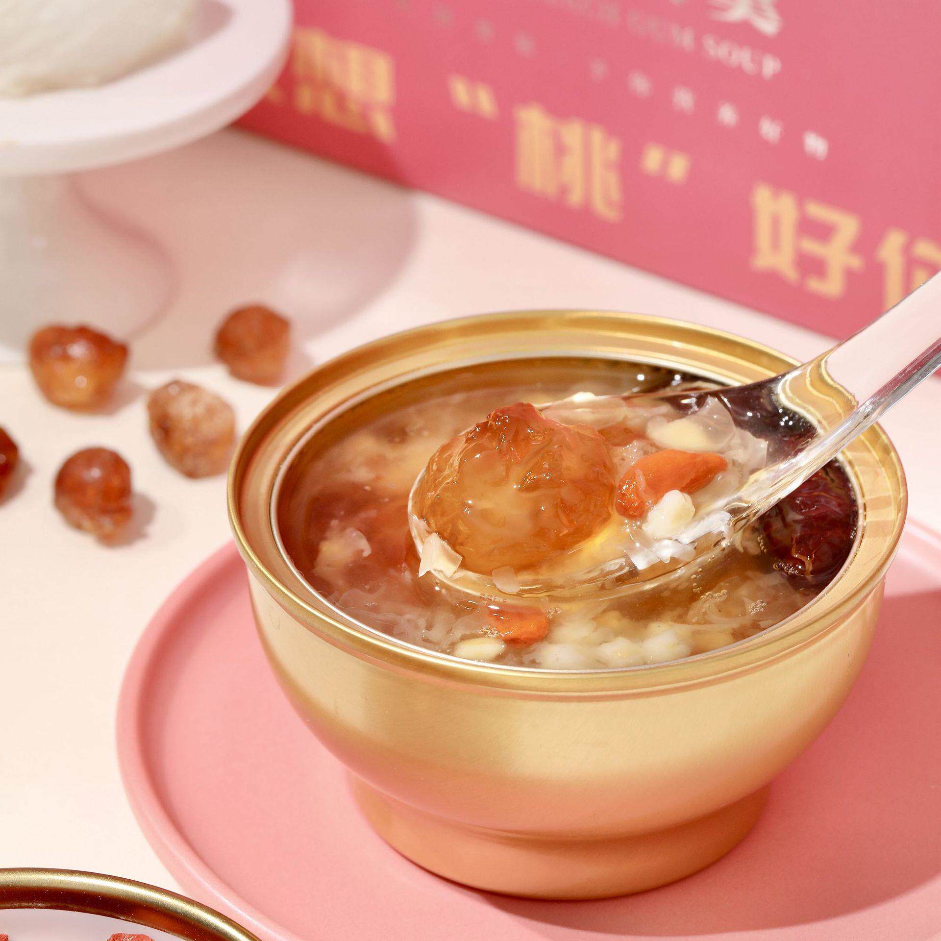 燕窝银耳桃胶源头工厂礼盒组合雪燕皂角米红枣枸杞即食羹