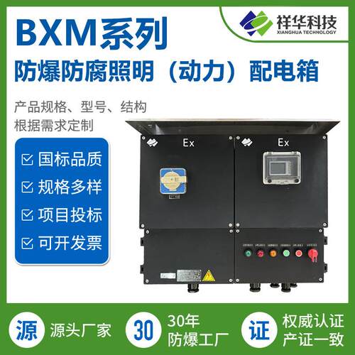 祥华3C认证支持定制LBZ8050系列防爆防腐照明（动力）配电箱IP66