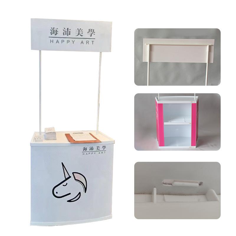 上海工厂塑料豪华ABS展台超市试吃台展会地推广告宣传促销台便携