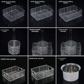 裹粉台不锈钢裹粉台筛网方形抖篮炸鸡裹粉浸蓝抖不锈钢电镀 包邮
