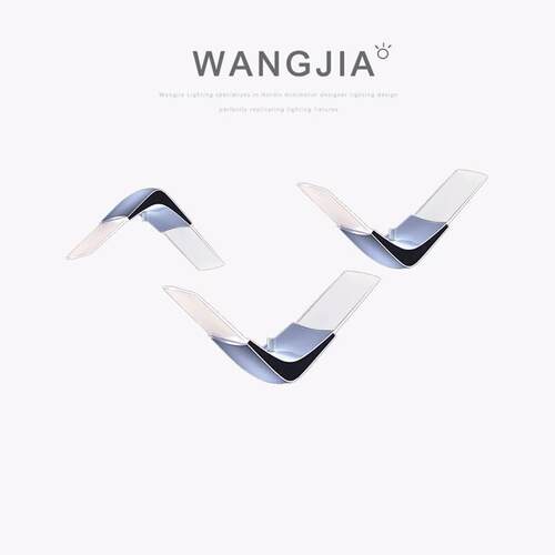 极简北欧吧台吊灯后现代简约服装店橱窗设计师海鸥小鸟单头吊灯具