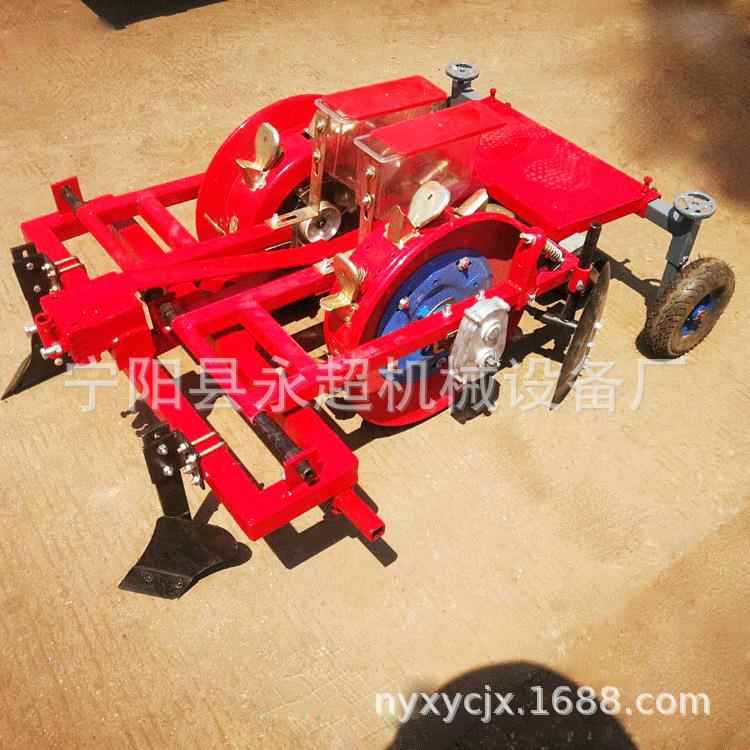 玉米大豆精播机配套手扶车使用起垄铺膜花生高粱谷子油葵黄豆点播