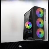 DIY组装 电脑大板主机箱全侧透明电脑集Atx办公游戏机箱AI 台式