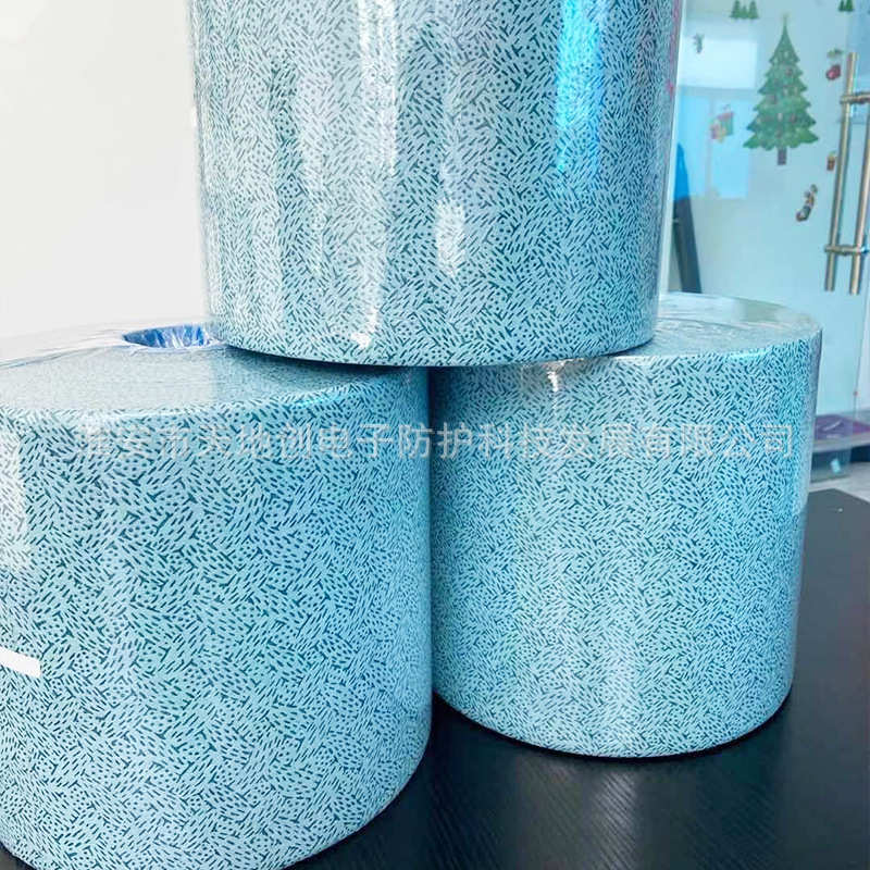 工业擦拭纸蓝色吸油纸吸水白色静电无纺布25*38*500张吸油擦拭纸