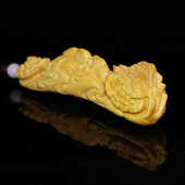 乐清黄杨木雕手把件百果如意雕刻工艺品小摆件生肖猴汽车挂件