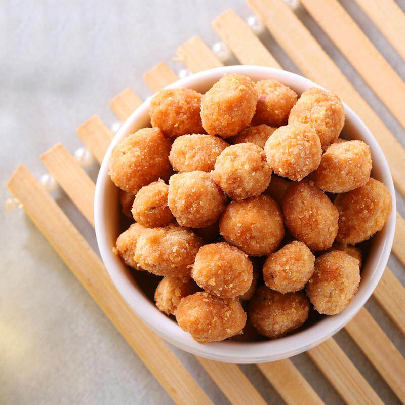 香酥花生潮汕特产小吃零食配粥下酒菜香脆花生米咸香炒货独立包装