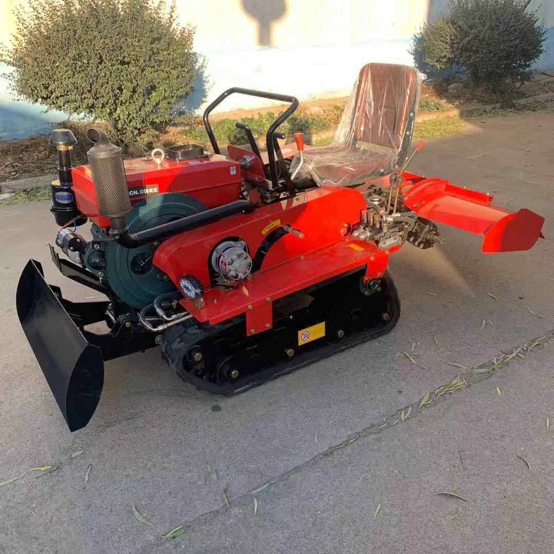 0马力式农用履带拖拉机履带开沟旋耕机80马力座驾8式履带拖FCB拉