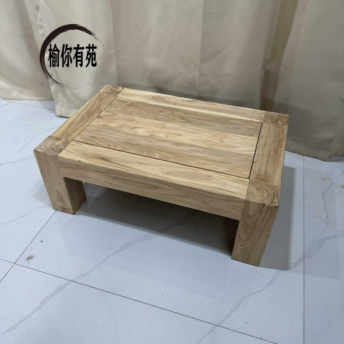 老榆木韩式炕桌小茶桌塌塌米炕几实木矮桌阳台桌小矮桌厂家直销