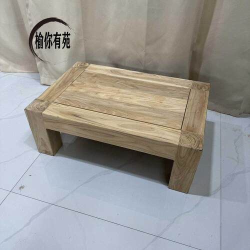 老榆木韩式炕桌小茶桌塌塌米炕几实木矮桌阳台桌小矮桌厂家直销