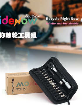 Ridenow自行车棘轮修车工具扳手迷你 棘轮工具组内六角