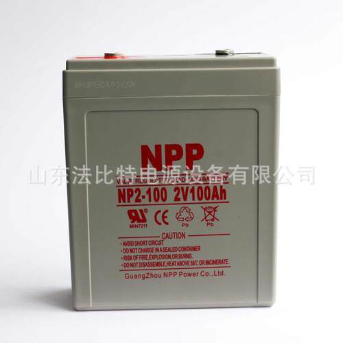 NPP耐普铅酸蓄电池NP2-100通讯基站2V100Ah直流屏机房轨道交通