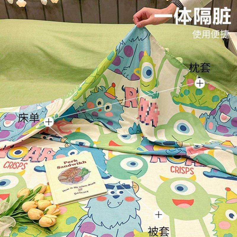纯棉隔脏酒店睡袋旅行成人四件套便携式床单被套重复使用
