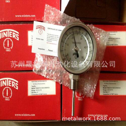 厂家直销加拿大WINTERS温特斯不锈钢双金属温度计TBM40