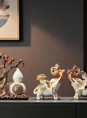 创意酒柜电视柜摆设工艺品新中式软装客厅摆设装饰品乔迁开业礼品