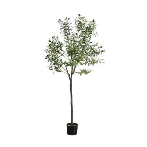 北欧风格仿真绿植橄榄树落地盆栽摆件客厅室内大型植物装饰造景