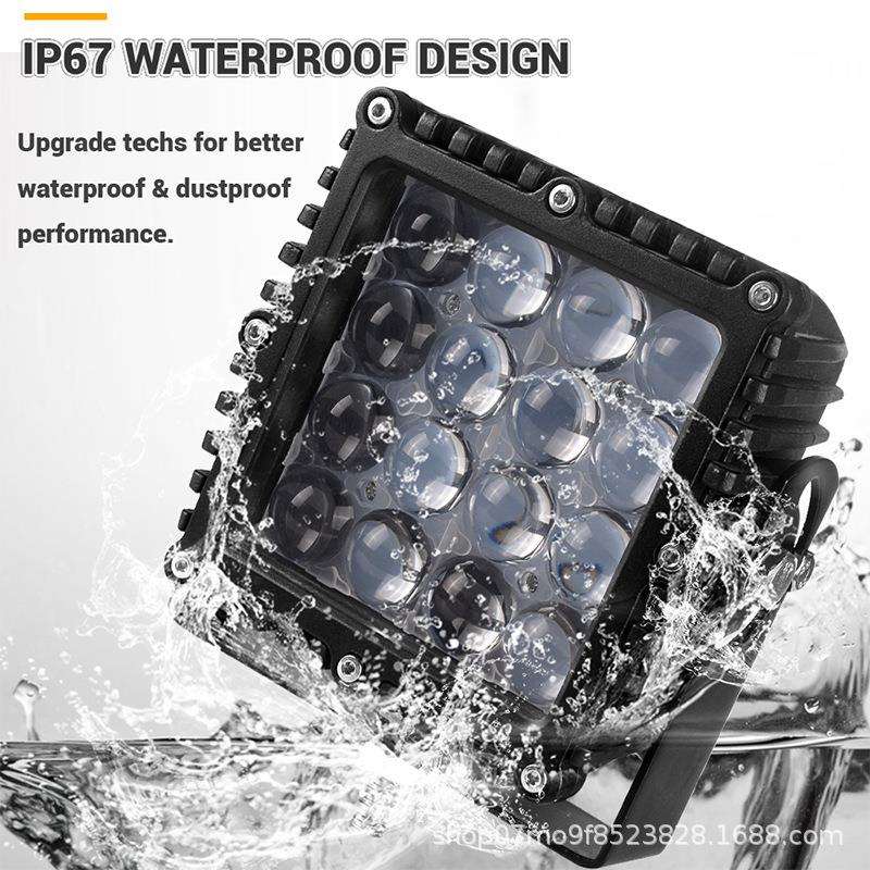 5英寸60W LED工作灯 4D 泛光灯越野车灯工程货车照明灯船用探照灯