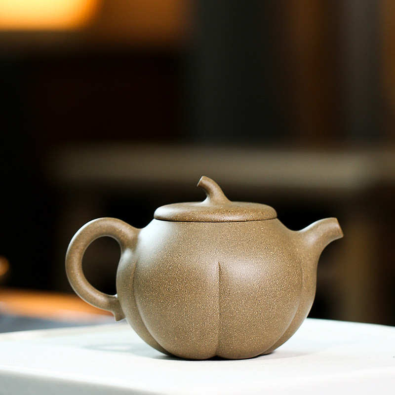 南瓜紫砂壶名家全手工宜兴原矿老段泥茶壶厂家直供茶具