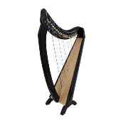 正品 古典3弦深咖色扳键竖 台湾ristall爱K尔兰竖琴20至4制0弦选择