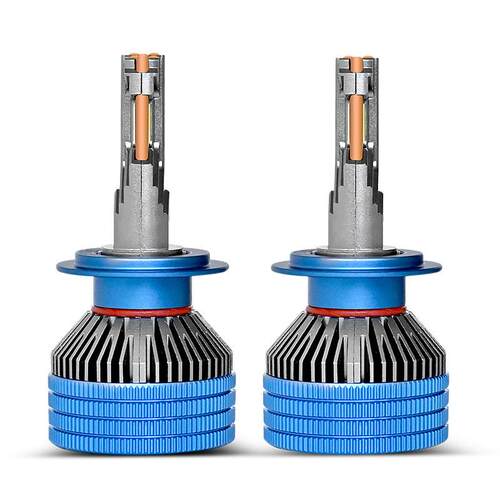 汽车LED大灯大功率双铜管LED灯高亮聚光前大灯远近光一体车灯灯泡