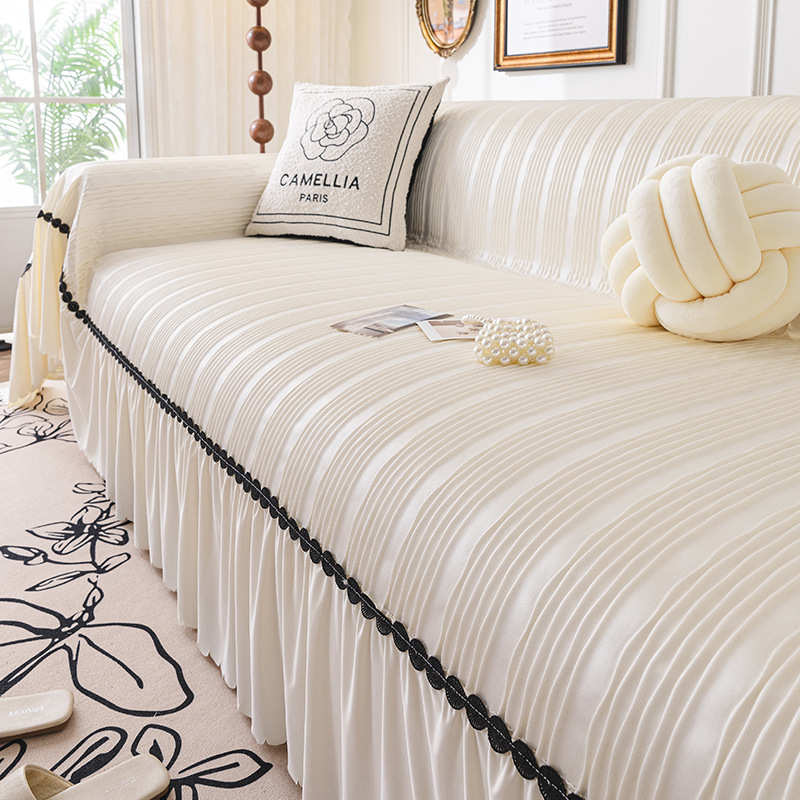 2025新款夏季凉感冰丝凉席垫轻奢高级感防滑防猫抓一片式沙发盖布