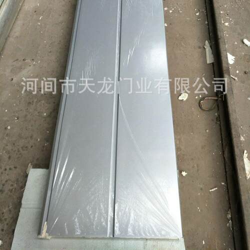 厂家定制双面铝板工业门保温门板中间填充高密度聚氨酯发泡门板