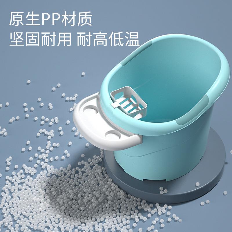 儿童浴桶宝宝大号加厚可坐泡洗澡桶婴幼儿一体式小孩沐浴桶0-7岁