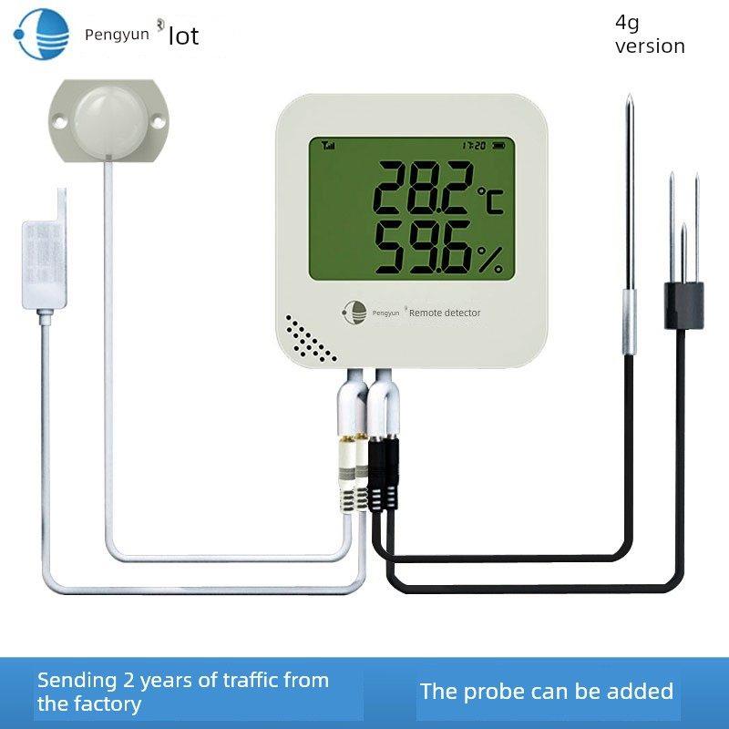 鹏云Iot多探头远程温湿度记录仪冷炼温室温湿度仪4g温度采集器
