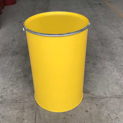 开口直板内涂桶油漆桶化工桶柴油桶定 制大开口黄色内涂铁桶烤漆