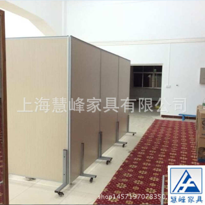 移动屏风隔断墙办公室车间工厂仓库活动挡板学校4S店隔断可开门