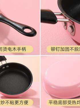 网红礼品 迷你厨房真煮可做菜煮饭煎煮厨具不锈钢过家家仿真餐厨