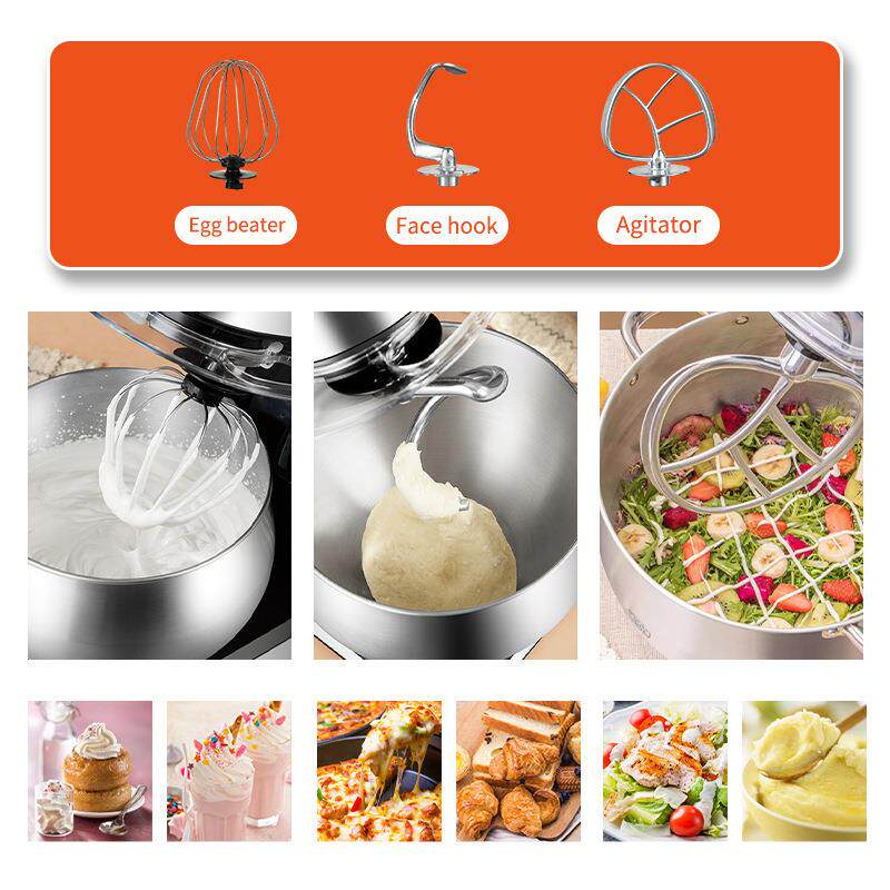 新款直销跨境出口多功能家用厨师机果汁机绞肉机电动in1 6.5L搅拌