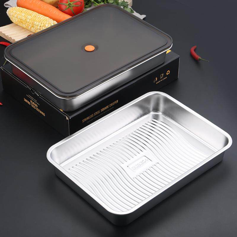 304不锈钢冰箱收纳保鲜盒饺子盒316保鲜盒密封盒食品级冷冻盒