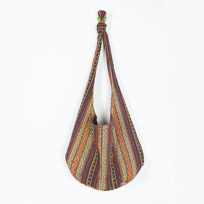 Retro National Style Crossbody Bag College Style Large Capac