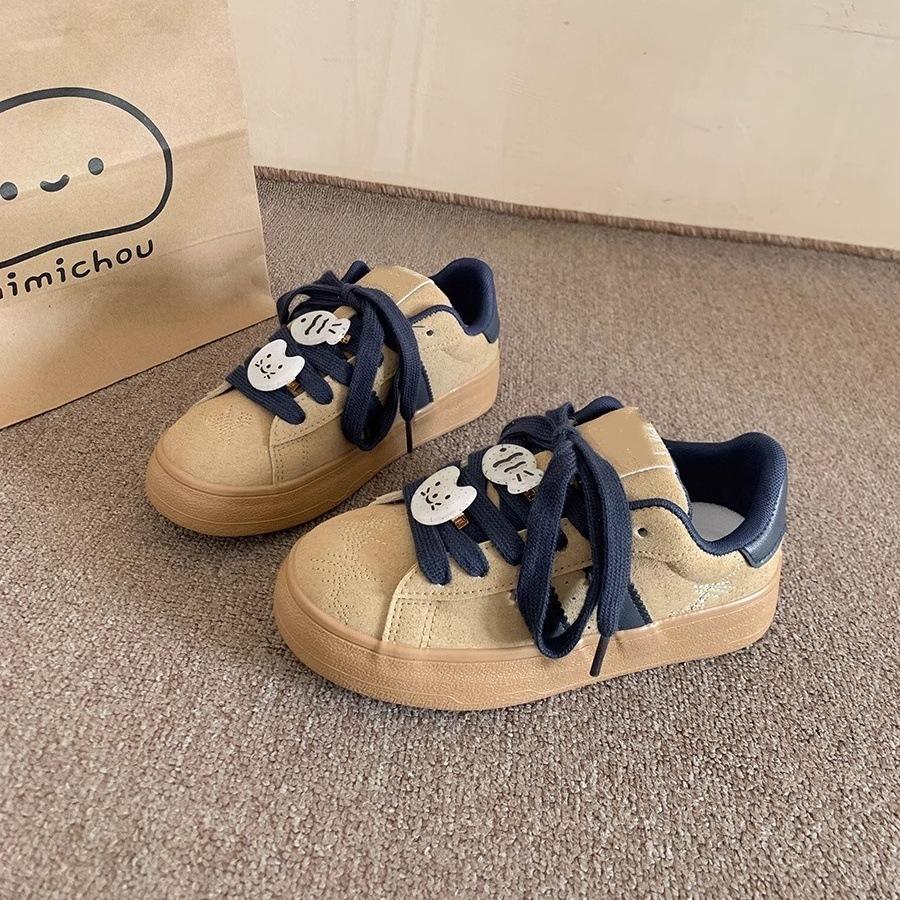 小白百搭学生鞋子休闲厚底老爹鞋