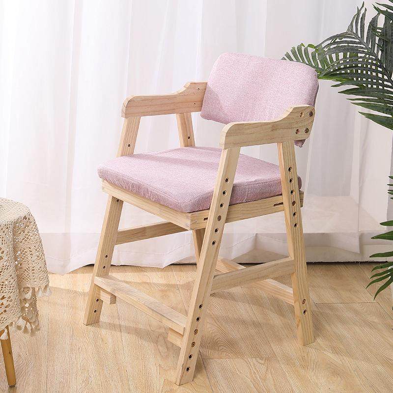 木儿童学实习座椅可升降椅姿学生写字椅矫正坐靠背餐椅家用GKH小