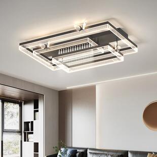 意式极简客厅主灯吸顶灯现代简约高级感新款中山灯具套餐全屋组合