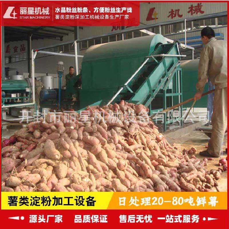 中小型自动化红薯淀粉加工设备、红薯淀粉生产机械,丽星厂家供应