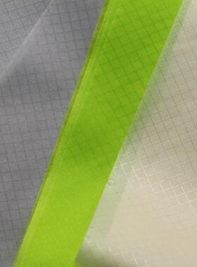 尼龙菱形格涂硅面料 硅胶涂层防水PU3000 抗撕裂帐篷箱包面料