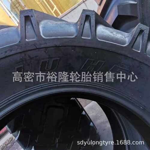 新款直销卢河 18.4-34轮胎R-1农用四轮平地花人字拖拉机轮胎 460/
